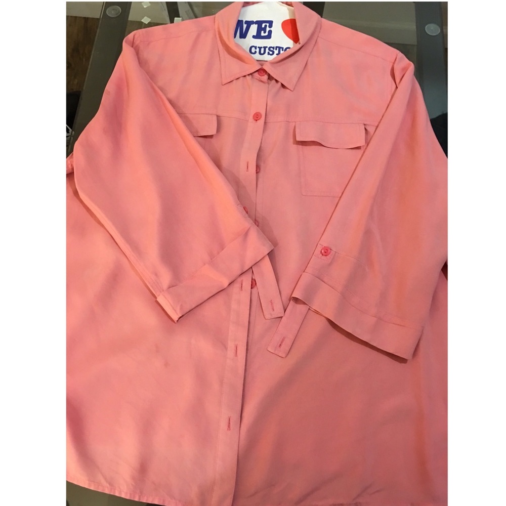 Jennifer Moore Women’s Pink 100% Silk Shirt